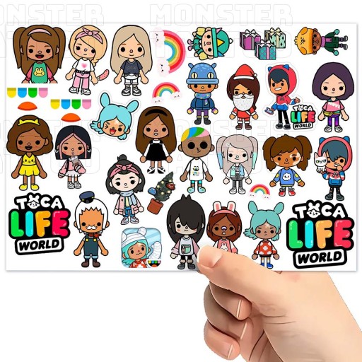 МОЮЩИЕСЯ ДЕТСКИЕ ТАТУ ДЕТСКИЕ TOCA BOCA LIFE WORLD DESIGNS QUALITY