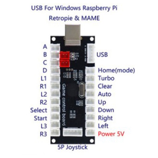 USB-аркадный джойстик - красный