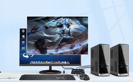 KVM-консоль Переключатель HDMI 2.1 4K120Гц 8K