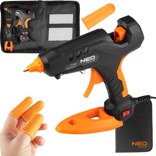 НАБОР КЛЕЕВОГО ПИСТОЛЕТА 11MM 60/100W 12xКЛЕЙ + ЧЕХОЛ