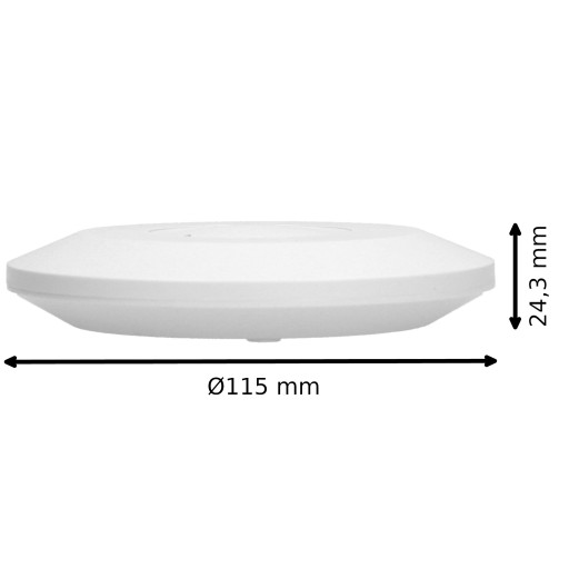 Mikrofalowy Czujnik Ruchu Zmierzchu Natynk LED Ultra Płaski 2,4cm 2000W 360