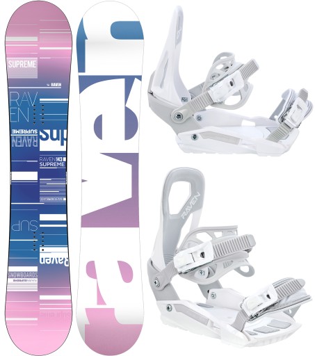 Сноуборд RAVEN Supreme White 139см + крепления s230