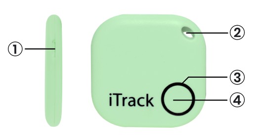 Брелок-брелок с локатором iTrack1 Bluetooth 5.0 в ПОДАРОК