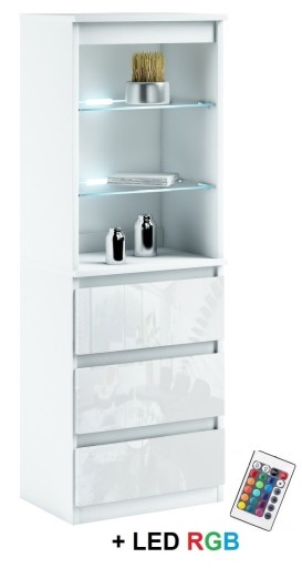 031-020 LED SITE/3s + RGB подсветка - БЕЛЫЙ матовый/ГЛЯНЦЕВЫЙ