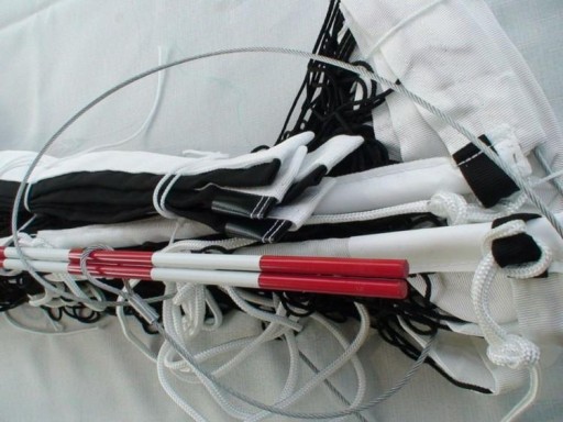 SIATKA DO SIATKÓWKI MECZOWA CZARNA Z ANTENKAMI 9,50 x 1M WYTRZYMAŁA