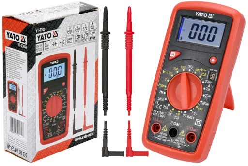 УНИВЕРСАЛЬНЫЙ ИЗМЕРИТЕЛЬ YATO ЦИФРОВОЙ МУЛЬТИМЕТР РУЧНОЙ РАБОТЫ BUZER TESTER YT-73081