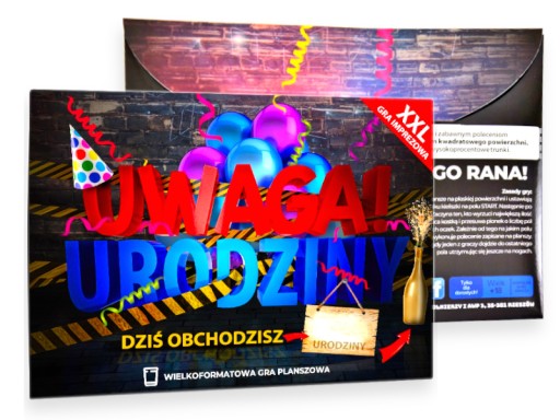 GRA NA URODZINY ALKOHOLOWA TOWARZYSKA IMPREZOWA