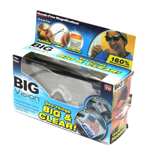 Лупа УНИВЕРСАЛЬНАЯ оптическая лупа ORIGINAL BIG VISION