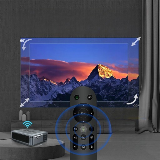Проектор Светодиодный проектор 12000лм Smart Android FullHD 4K Dolby белый