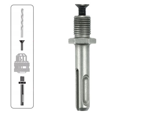DEDRA YKS009 Адаптер SDS Plus, держатель 1/2 дюйма