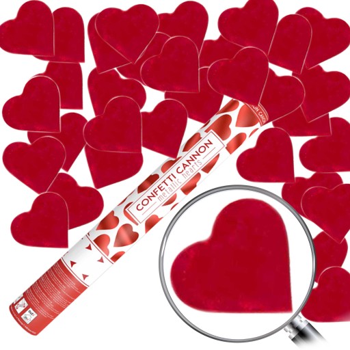 RED HEARTS CANNON Стрелковые трубки КОНФЕТТИ сердечная трубка СВАДЬБА 40 см
