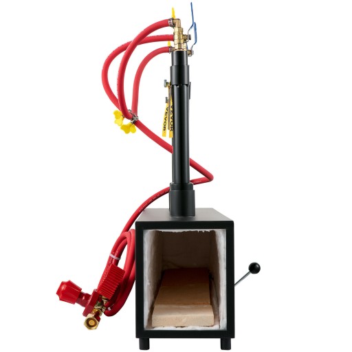 Газовая ковочная печь VEVOR 15L, 2 дверцы, 2 горелки