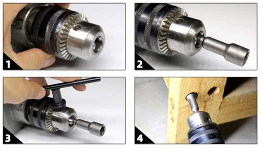Zestaw 5 szt NASADKA 10 mm DO WKRĘTARKI HEX MAGNETYCZNA BIT Nasadki Farmer