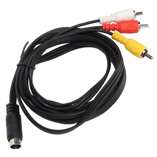 Мини-DIN 9-контактный разъем 3 RCA между мужчинами и кабелем