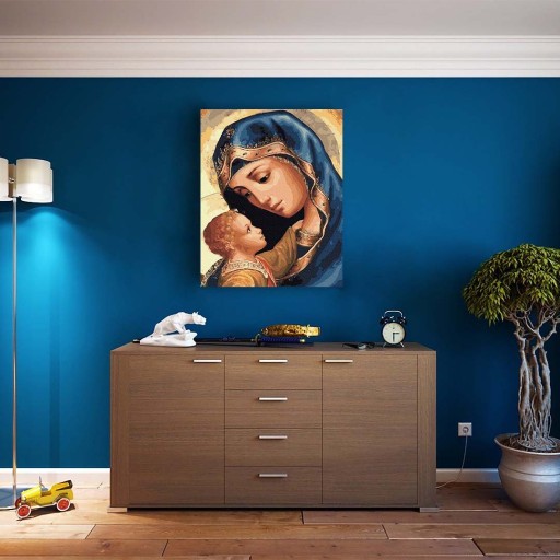 Картина по номерам Артнапи Дева Мария и Иисус 40 х 50 см ARTNAPI
