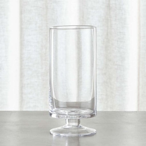 Вазе стеклянный стеклянный высокий H 20 см Fi 12см