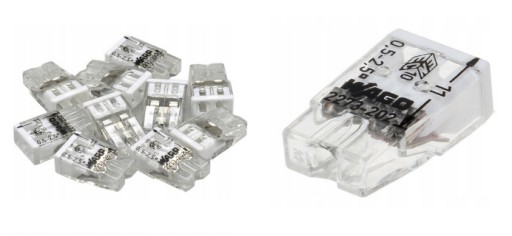 WAGO QUICK CONNECTOR ДВОЙНОЙ РАЗЪЕМ для коробок 2x0,5-2,5 мм² 1 шт.