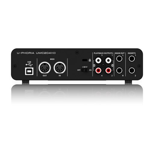 Аудиоинтерфейс Behringer UMC204HD USB MIDI 2x4