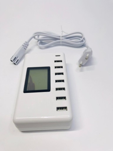 Зарядное устройство USB с 8 портами Зарядная станция (поврежден дисплей)