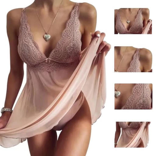 КРУЖЕВНОЙ КОМПЛЕКТ ЖЕНСКАЯ ПИЖАМА ПИЖАМА SEXY CHIMISTRY РУКАВ, Стринги