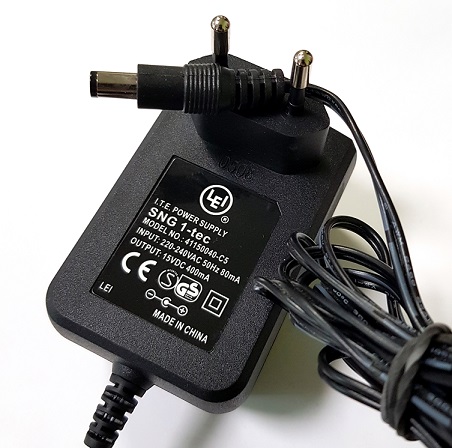 УНИВЕРСАЛЬНЫЙ ПИТАНИЕ 15V 400mA 0.4A 6W 41150040-C5