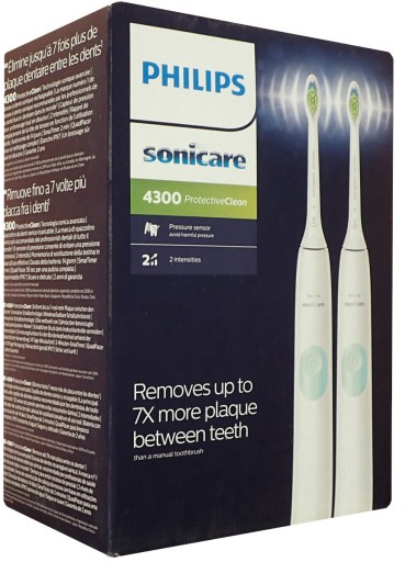 2x электрическая звуковая зубная щетка Philips HX6807/35 Sonicare