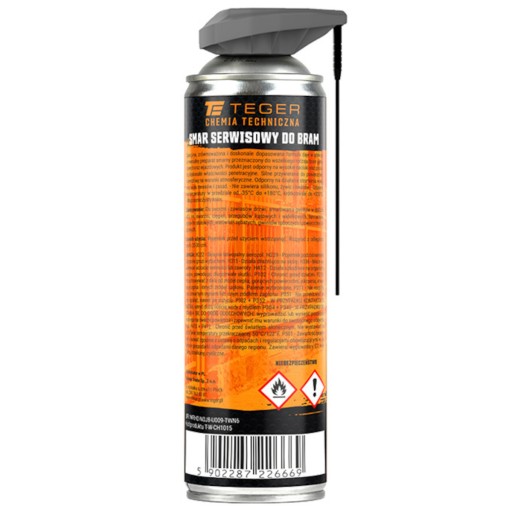 Smar serwisowy do bram EVO do 200 °C 500ml Teger