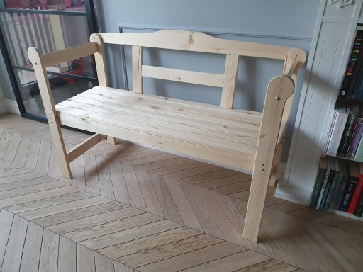 Деревянная двуспальная садовая скамейка, BEJCA PINE