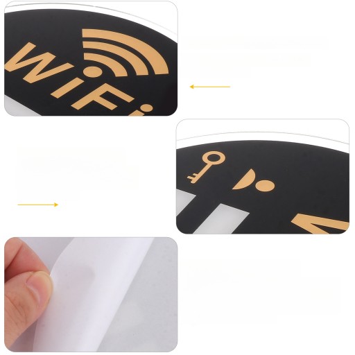 НАКЛЕЙКИ С ЛОГОТИПОМ АКРИЛОВАЯ НАСТЕННАЯ ВЫВИСКА БЕСПЛАТНЫЙ ПАРОЛЬ WIFI