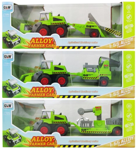 ZESTAW TRAKTOR KOMBAJN PRZYCZEPA Z MASZYNĄ