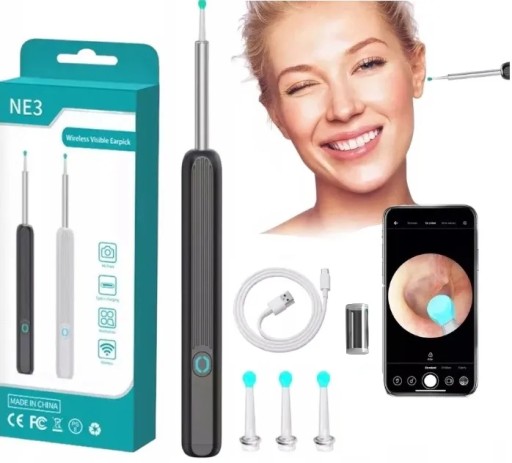 Urządzenie do czyszczenia uszu QTDKS SMART OTOSKOP KAMERA CZYSZCZENIE USZU