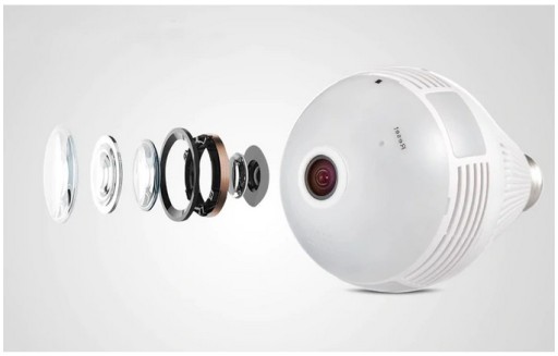IP-камера Wi-Fi 360 для мониторинга со светодиодным звуком