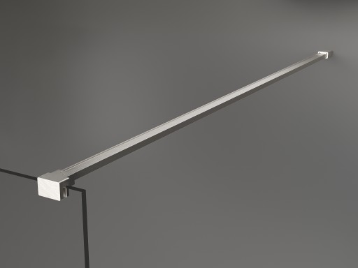 MEXEN KIOTO ŚCIANKA PRYSZNICOWA WALK-IN 155 x 200 CM NIKIEL szkło 8 mm