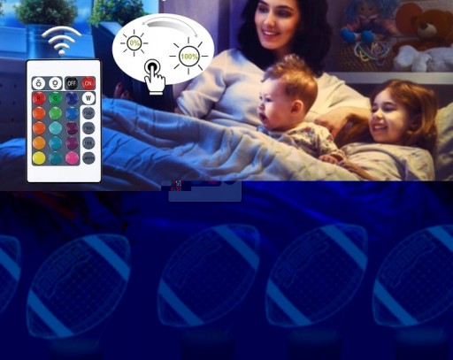 Настольная лампа Rugby Ball 16 цветов LED PLEXIDO