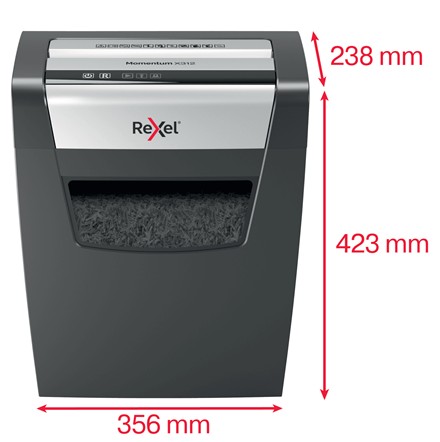 NISZCZARKA DO PAPIERU REXEL MOMENTUM X312