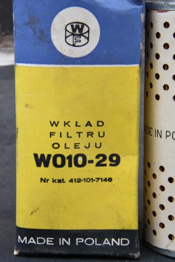 Wkład filtra oleju W010-29 wołga gaz moskwicz PRL