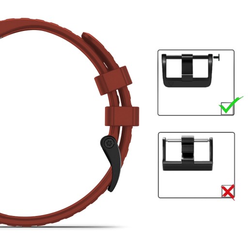 Silikonowy pasek premium QuickFit 26 mm do GARMIN Fenix 6X 7X Tactix Epix 2
