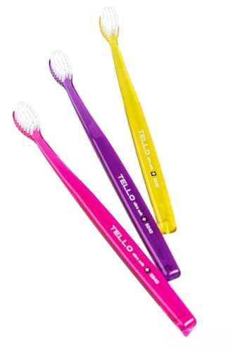TELLO ULTRA SOFT 6240 СУПЕР МЯГКАЯ ЗУБНАЯ ЩЕТКА, ТРИ УПАКОВКИ, 3 упаковки