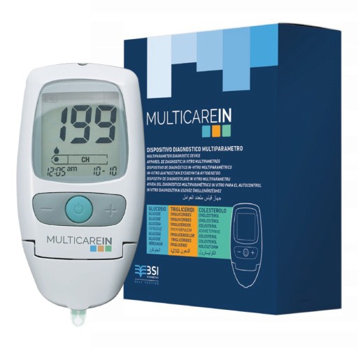 MULTICARE IN BSI ГЛЮКОМЕТР + ИЗМЕРЕНИЕ ХОЛЕСТЕРИНА, ГЛЮКОЗЫ, ТРИГЛИЦЕРИДОВ