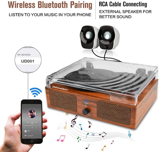UDREAMER UD001-Y проигрыватель Bluetooth USB RCA AUX