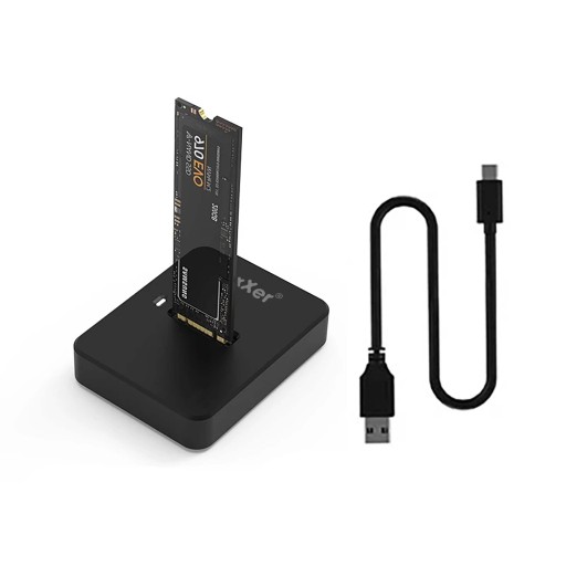 Док-станция для твердотельного накопителя M.2 SATA/PCIe NGFF/NVMe USB Type C 3.1, 10 ГБ/с