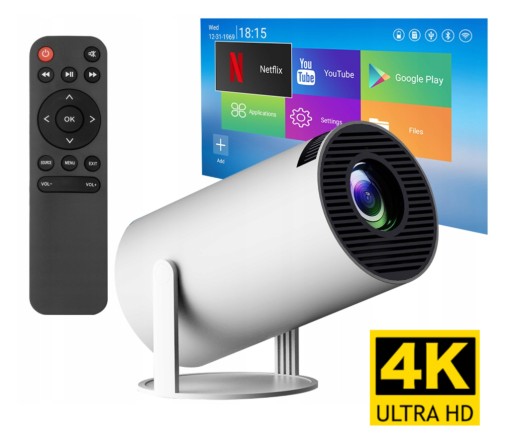ПРОЕКТОР 4K LED SMART TV ANDROID WIFI FULL HD ДИНАМИК + СУМКА