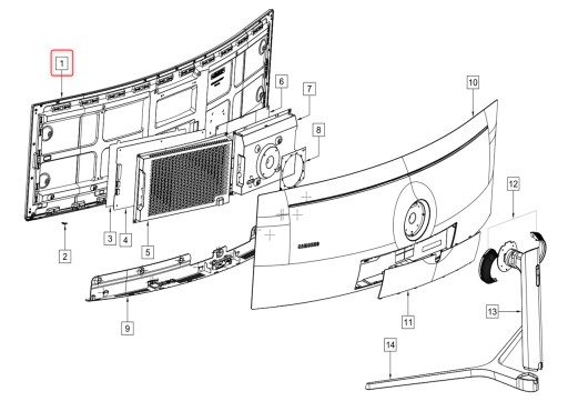 ЖК-панель 49 дюймов Samsung BN95-04307B