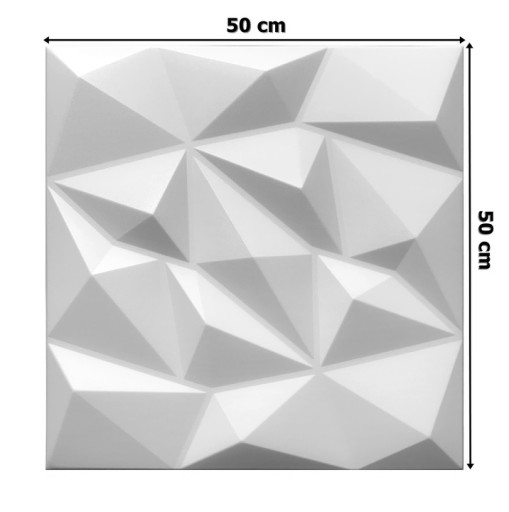 BIAŁE Brylant PANELE ŚCIENNE KASETONY SUFITOWE 3D