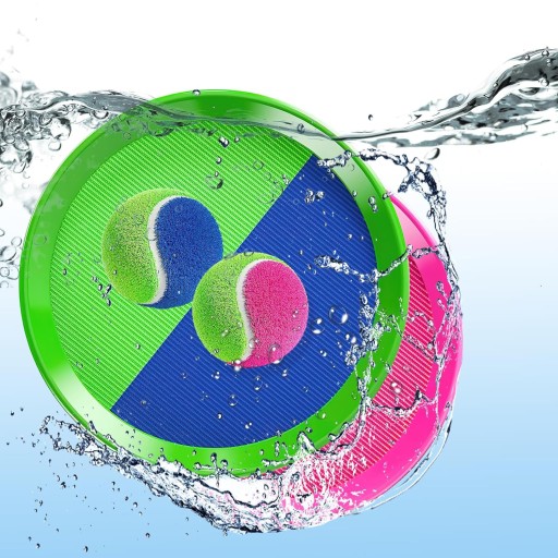 PIŁKA DO WIOSŁA NA ŚWIEŻYM POWIETRZU GRY SPORTOWE NA PLAŻY 4 SZT