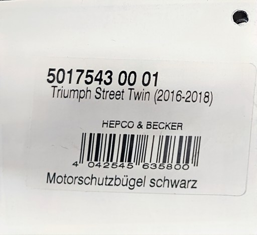 Triumph street twin 2016-2018 gmole gmol osłona silnika HEPCO BECKER