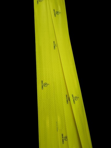 TAŚMA odblaskowa konturowa 5m plaster miodu żółta neon rower hulajnoga kask