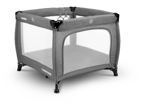 Детская плейпен складная кроватка удобная безопасная Caretero Quadra