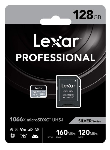 КАРТА ПАМЯТИ micro SD LEXAR Professional 128 ГБ
