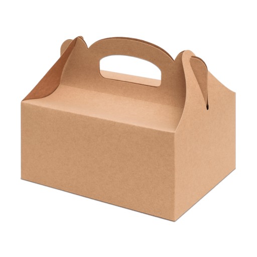 Pudełko na ciasto 19x14x9cm kraft z wkładem, 50szt